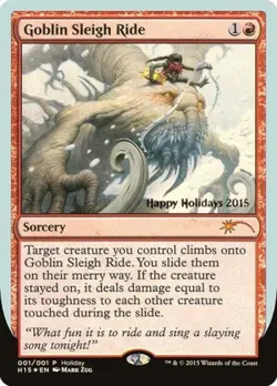 Goblin Sleigh Ride -Foil Light Play MTG Promos: Special Occasion - Image 1