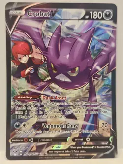 Pokemon TCG Card Crobat V TG20/TG30 SWSH11 Lost Origin Trainer Gallery - NM - Image 1