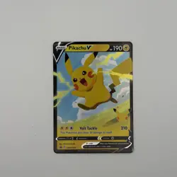 Pikachu v SWSH143 Holo Promo Card Sword & Shield Celebrations Series - Image 2