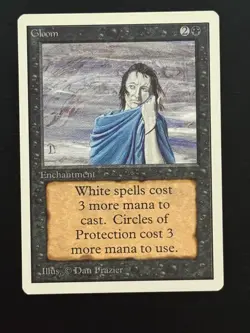 MTG - Gloom - Unlimited 2nd Edition - 1x NM (Magic: The Gathering) - Image 1