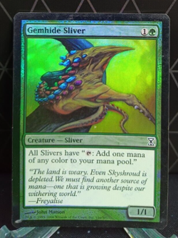 MTG - Gemhide Sliver - Foil - Time Spiral - Image 1