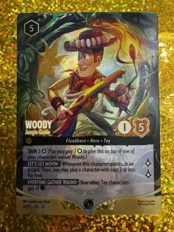 Lorcana Foil Woody - Jungle Guide Set Champs Top-8 Promo Wilds Unknown 54/P3 - Image 1