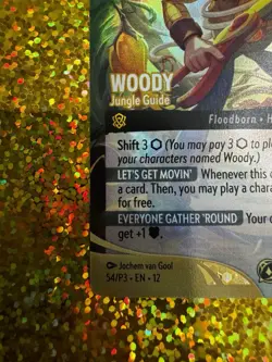 Lorcana Foil Woody - Jungle Guide Set Champs Top-8 Promo Wilds Unknown 54/P3 - Image 3