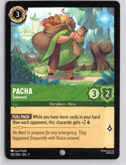 Disney Lorcana Archazia's Island #102/204 - Pacha Trekmate NM Regular - Image 1