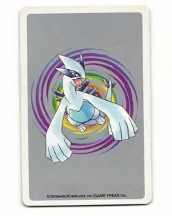 Lugia No. 249 Ace Of Spades 1999 Pokemon Poker Card Japanese LP - Image 2