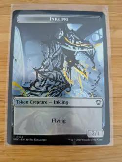 MTG Inkling 0022 / Cat 0002 (FOIL) Tokens Secrets of Strixhaven M/NM - Image 1