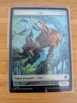 MTG Inkling 0022 / Cat 0002 (FOIL) Tokens Secrets of Strixhaven M/NM - Image 2