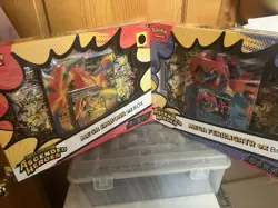 Lot of 2 Pokemon Mega Evolution Ascended Heroes EX Box Feraligatr/Emboar - Image 1