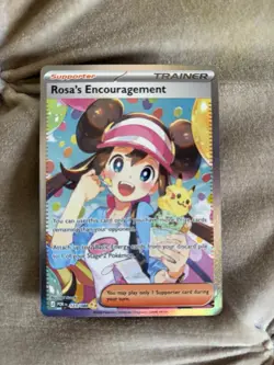 Rosa's Encouragement SR Pokemon Card 123/088 Perfect Order - Image 1