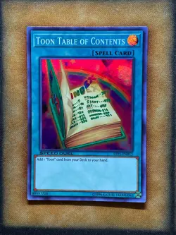 Yugioh Toon Table Of Contents STP1-EN012 Super Rare Speed Duel NM - Image 1
