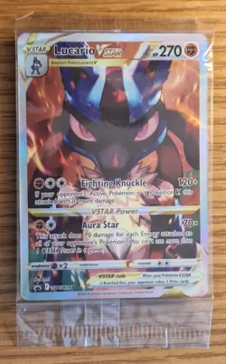 Pokemon TCG Lucario VSTAR SWSH 291 Promo Card Sealed Free Shipping !! - Image 1