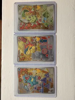 Pokemon First Partner Series 2 - Johto Starter Set Chikorita Cyndaquil Totodile - Image 1