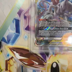 PSA 10 MEWTWO & MEW GX 2019 POKEMON SM BLACK STAR PROMO #SM191 FULL ART TAG TEAM - Image 5
