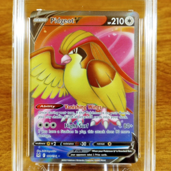 Pokemon SWSH Lost Origin Pidgeot V 188/196 AGS Gem-MT 10 Full Art Holo Rare 2022 - Image 2