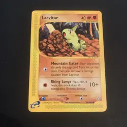 Larvitar 89/147 Aquapolis WOTC Vintage Pokemon 2002 - Image 1