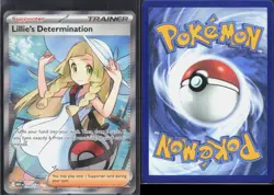 LILLIE'S DETERMINATION 169/132 ULTRA RARE MEGA EVOLUTION POKEMON NM/M - Image 1