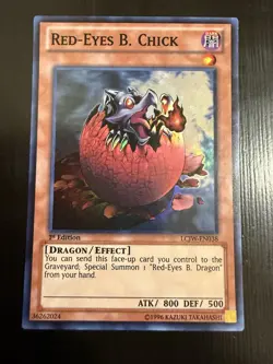 Red-Eyes B. Chick - LP - LCJW-EN038 - Super Rare - 1st Edition - Image 1