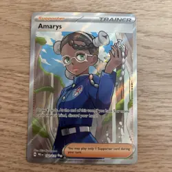 Pokemon TCG Amarys Prismatic Evolutions 132/131 Full Art NM - Image 1