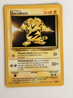 Wizards of the Coast Electabuzz Base Set Rare Regular Unlimited ENG 20/102 - Image 1