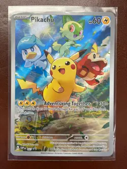 Pikachu 027 Holo Promo Scarlet & Violet Promo Pokemon Near Mint - Image 1