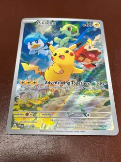 Pikachu 027 Holo Promo Scarlet & Violet Promo Pokemon Near Mint - Image 2