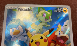 Pikachu 027 Holo Promo Scarlet & Violet Promo Pokemon Near Mint - Image 4