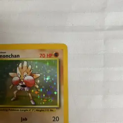 Pokemon TCG Hitmonchan Base Set 7/102 Holo Unlimited Holo Rare - Image 3