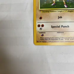 Pokemon TCG Hitmonchan Base Set 7/102 Holo Unlimited Holo Rare - Image 5