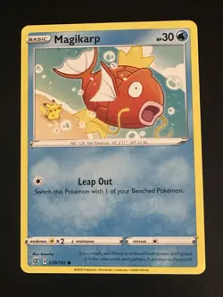 Magikarp 039/192 Pokemon Rebel Clash Regular Non-Holo Common NM - Image 1