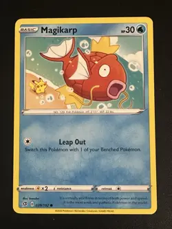 Magikarp 039/192 Pokemon Rebel Clash Regular Non-Holo Common NM - Image 3
