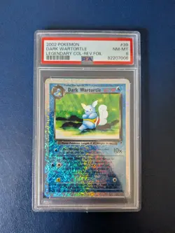 Pokemon TCG Dark Wartortle Reverse Holo 39/110 Legendary Collection PSA 8 WOTC - Image 1