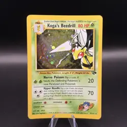 Koga's Beedrill Gym Challenge Holo Rare 9/132 Pokemon WOTC Vintage - Image 1