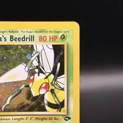 Koga's Beedrill Gym Challenge Holo Rare 9/132 Pokemon WOTC Vintage - Image 2