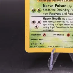 Koga's Beedrill Gym Challenge Holo Rare 9/132 Pokemon WOTC Vintage - Image 4