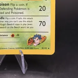 Koga's Beedrill Gym Challenge Holo Rare 9/132 Pokemon WOTC Vintage - Image 5