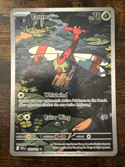 Pokemon TCG Scarlet & Violet Destined Rivals Yanma Illustration Rare #183/182 NM - Image 1