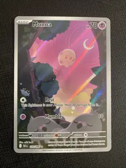 Munna 116/086 Holo Illustration Rare Black Bolt Pokemon Near Mint - Image 1