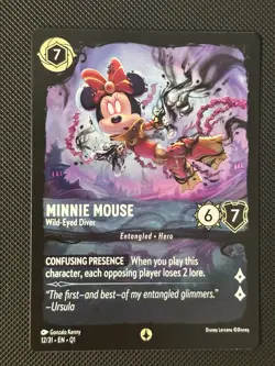 Disney Lorcana TCG Minnie Mouse - Wild-Eyed Diver 12/31 Promo EN - Image 1