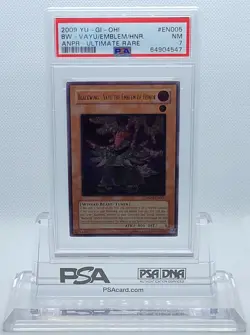 YUGIOH ANPR-EN005 BLACKWING VAYU EMBLEM HONOR ULTIMATE PSA 7 NM #64904547 - Image 2