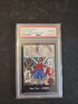 ONE PIECE OP01 DON!! CARD ALTERNATE ART PSA 10 ENGLISH ROMANCE DAWN - Image 1