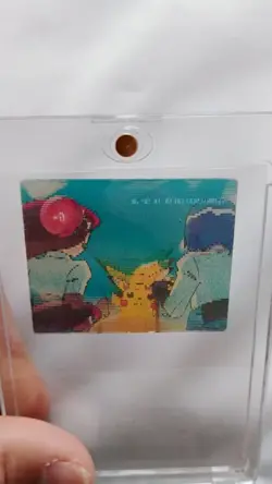 Pokemon Card Vintage meiji Super Change Cards 1999 3d Lenticular Pikachu #6 - Image 1