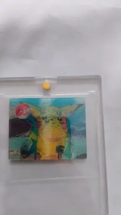 Pokemon Card Vintage meiji Super Change Cards 1999 3d Lenticular Pikachu #6 - Image 3
