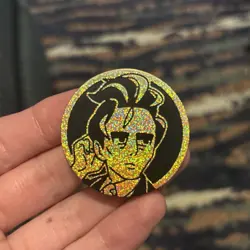 Larry Glitter Holo Gold & Black Pokemon TCG Flipping Coin - Image 1
