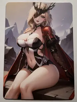 SEXY HEROINE WAIFU La Signora GENSHIN IMPACT ACG PREMIUM HOLOFOIL CARD NM - Image 2