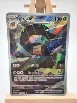 Pokemon Scarlet & Violet Paradox Rift 183/182 Crustle Illustration RARE HOLO - Image 1