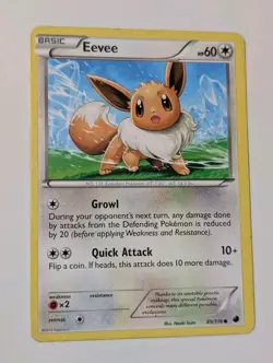 Eevee 89/116 Common Plasma Freeze Pokemon MP - Image 1