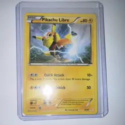 Pikachu Libre XY Trainer Kit 14/30 Uncommon Holo Eng 2016 Basic HP80 - Image 1