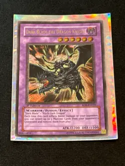 1996 YU-GI-OH Dark Blade the Dragon Knight Card ATK/2200 DEF/1500 RDS-EN035 - Image 1