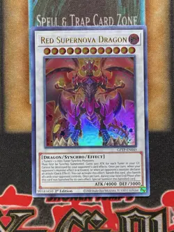 Yugioh Red Supernova Dragon GFTP-EN045 Ultra Rare 1st Ed NM - Image 1