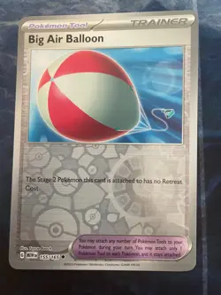 Big Air Balloon Reverse Holo NM 155/165 Scarlet & Violet 151 Pokemon Card - Image 1
